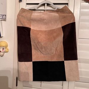 Vintage Suede Alfani Patchwork Skirt!